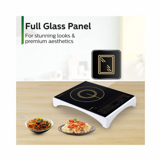 Philips Viva Collection Hd4938 01 2100 Watt Glass Induction Cooktop With Sensor Touch Black