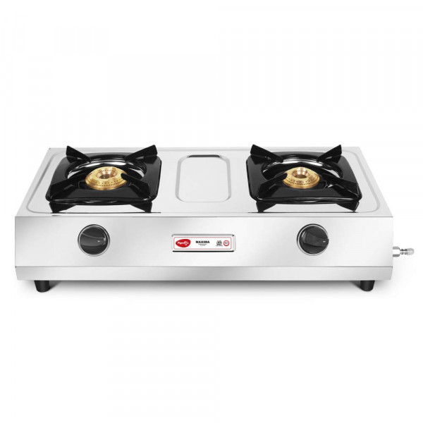 Image of Pigeon by Stovekraft Favourite Maxima Stainless Steel 2 Burner Gas Stove