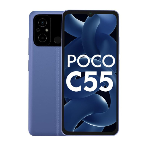 Image of POCO C55 (Cool Blue, 4GB RAM, 64GB Storage)
