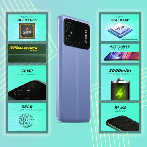 POCO C55 Cool Blue 4GB RAM 64GB Storage