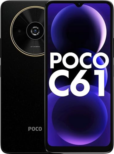 Image of POCO C61 Diamond Dust Black 4GB RAM 64GB ROM