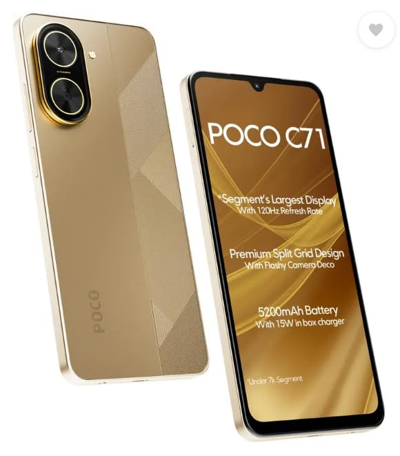 POCO C71 Desert Gold 4GB 64GB