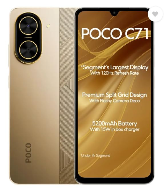 POCO C71 Desert Gold 4GB 64GB