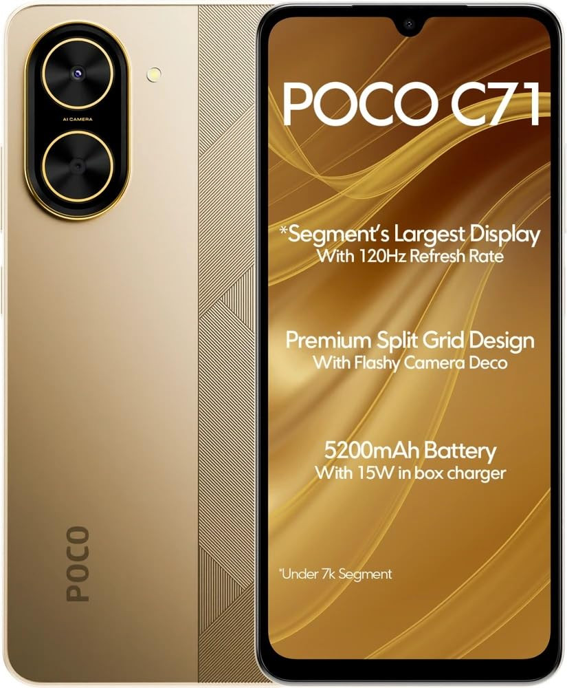 POCO C71 Desert Gold 6GB 128GB