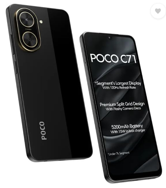 POCO C71 Power Black 6GB 128GB