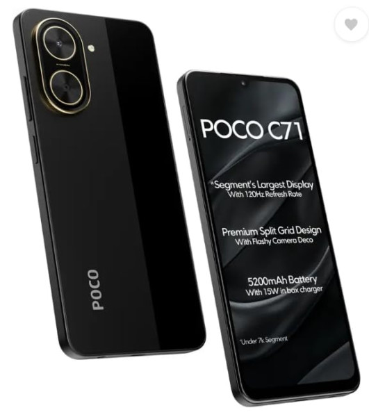 Image of POCO C71, Power Black (6GB, 128GB)