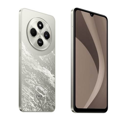 POCO C75 5G Silver Stardust4GB RAM 128GB ROM688 inch HD Display50MP Camera5160 mAh Battery