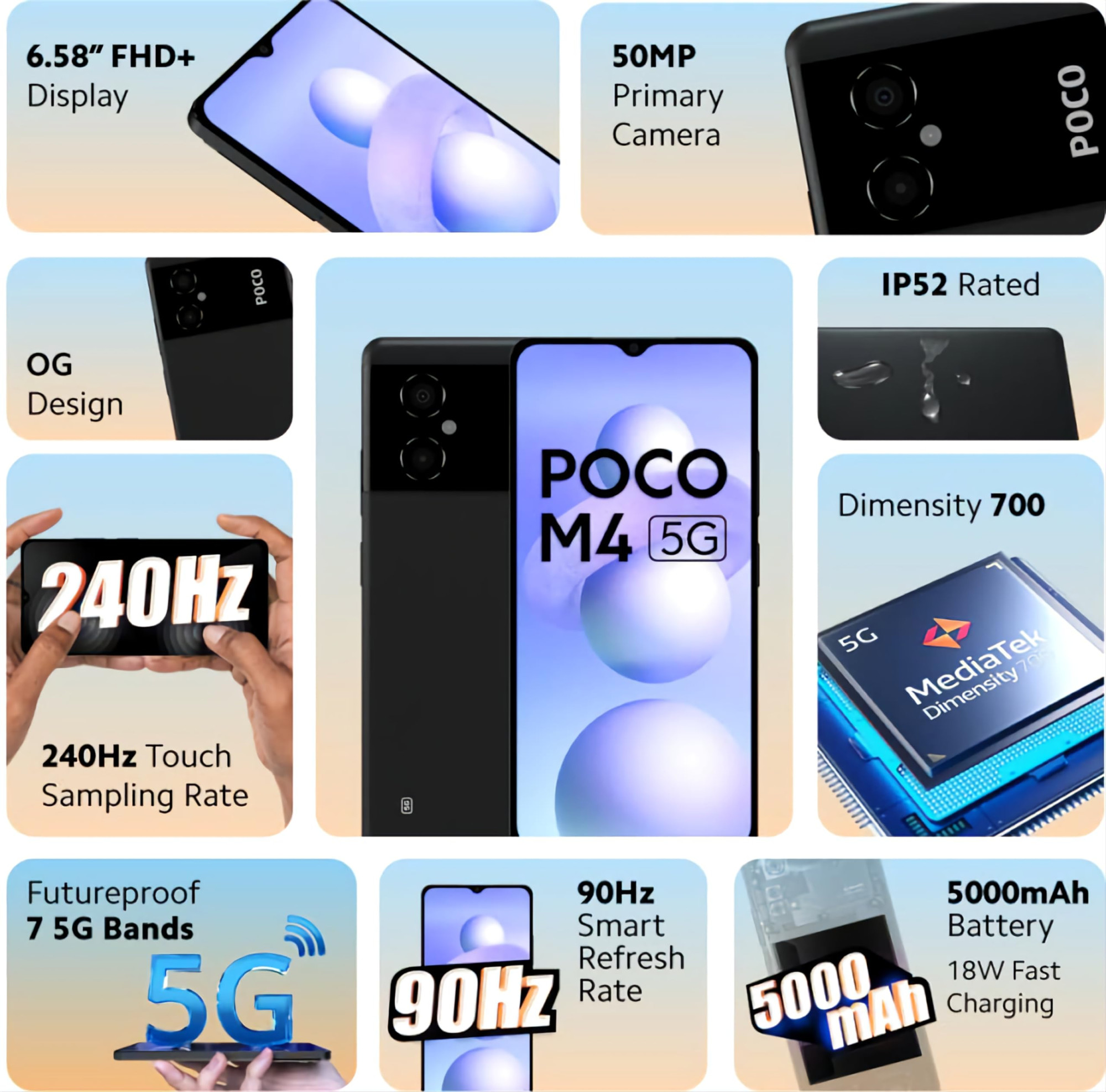 POCO M4 5G Power Black 6GB RAM 128GB RAM