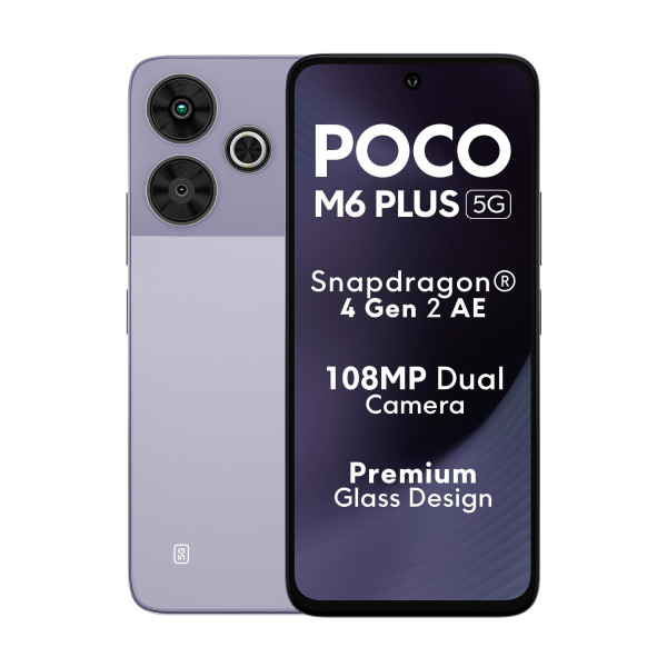 Image of POCO M6 Plus 5G Misty Lavender 6GB RAM 128GB ROM