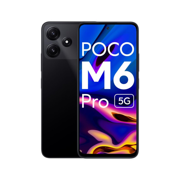 Image of POCO M6 Pro 5G (Power Black, 6GB RAM, 128GB Storage) | Snapdragon 4 Gen 2 | 6.79" Large Screen with 90Hz Refresh Rate | 50 MP Dual AI Camera