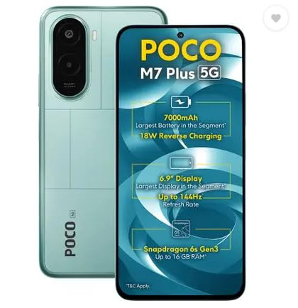 POCO M7 Plus 5G Aqua Blue 4GB 128GB
