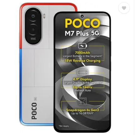 POCO M7 Plus 5G Chrome Silver 4GB 128GB