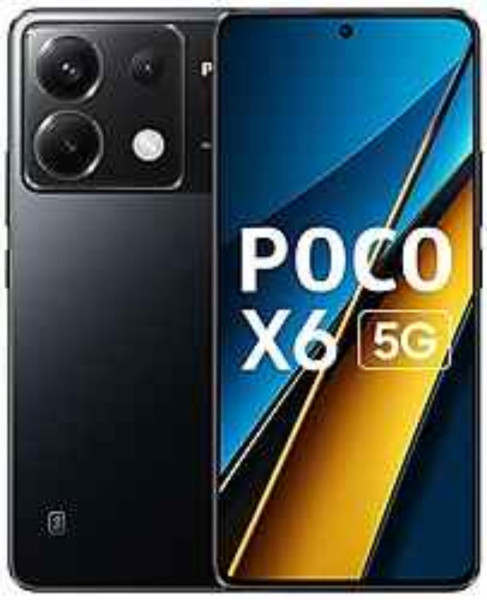 Image of POCO X6 5G (Mirror Black, 12 GB RAM 256 GB Storage)