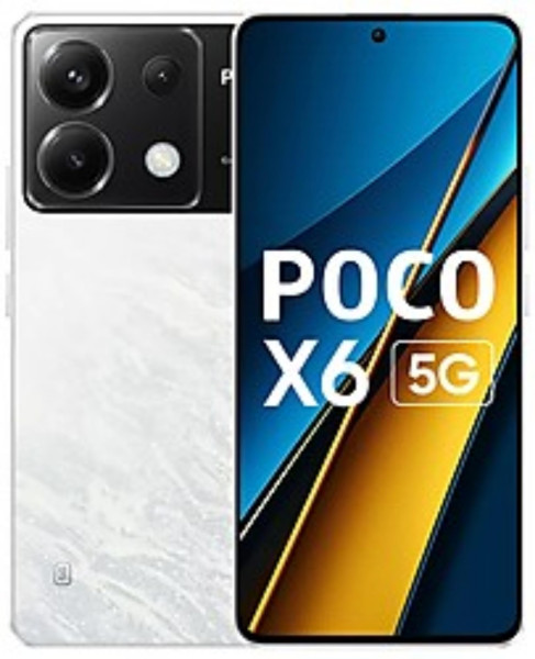 Image of POCO X6 5G (Snowstorm White, 12 GB RAM 256 GB Storage)