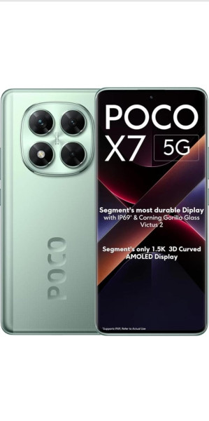 Image of POCO X7 5G (Glacier Green, 256 GB) (8 GB RAM)