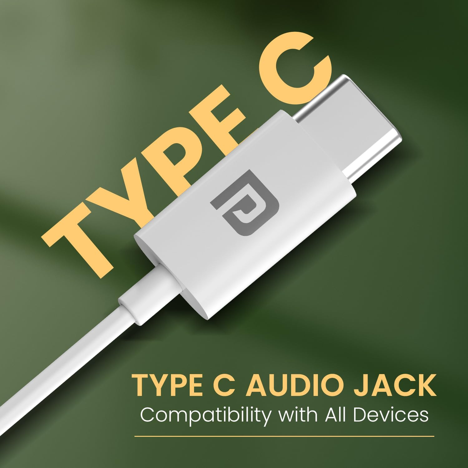 Portronics Conch Kappa C in Ear Type C Wired Earphones with In Line HD Mic Powerful Audio 142mm Dynamic Driver Unique Earbuds DesignTPE Anti Tangle WireIn line ControlsWide CompatibilityWhite