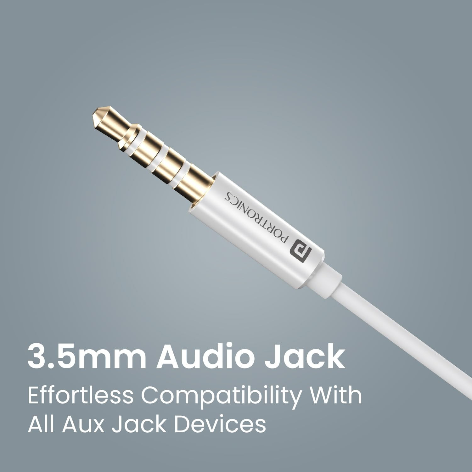 Portronics Conch Sigma A in Ear 35mm Aux Wired Earphones with in Line HD Mic Magnetic Earbuds Powerful Audio 142mm Driver Anti Tangle Wire in line Controls Wide CompatibilityWhite