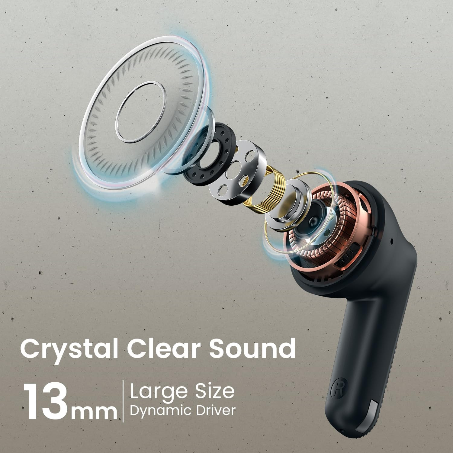 Portronics Harmonics Twins S18 in Ear TWS Earbuds with 30H Playtime in Built HD Mic GameMusic Mode 13mm Dynamic Driver Low Latency Touch Control Type C Fast Charging Light WeightBlack