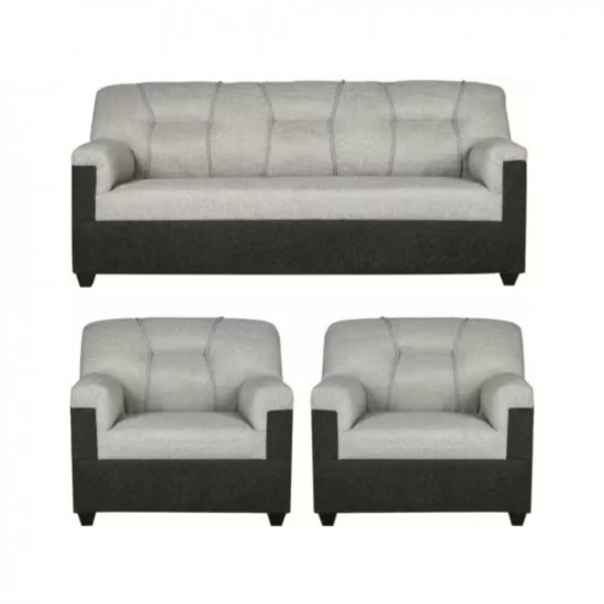 PPI Fusion Furniture Factory 105 Fabric 5 Seater Sofa Finish Color - Dark and light grey DIYDo-It-Yourself