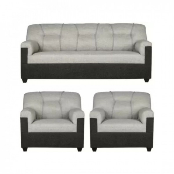 Image of PPI Fusion Furniture Factory 105 Fabric 5 Seater Sofa (Finish Color - Dark and light grey, DIY(Do-It-Yourself))