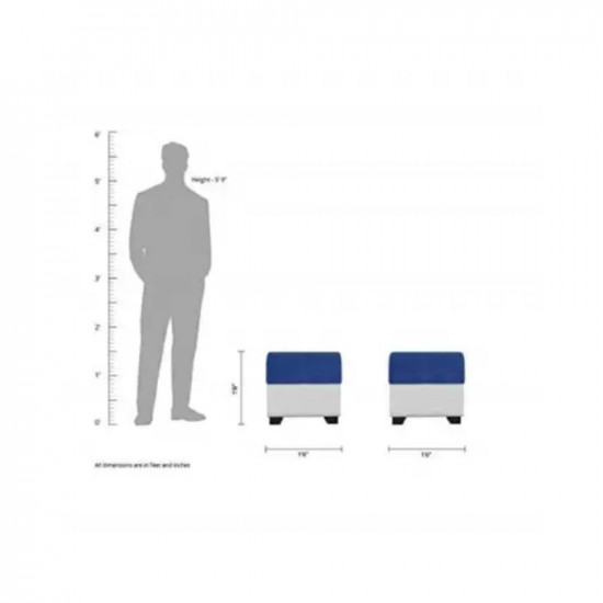 PPI lifestyle furniture SIGNATURE BLUE Leatherette 8 Seater Sofa Finish Color - WHITE DIYDo-It-Yourself