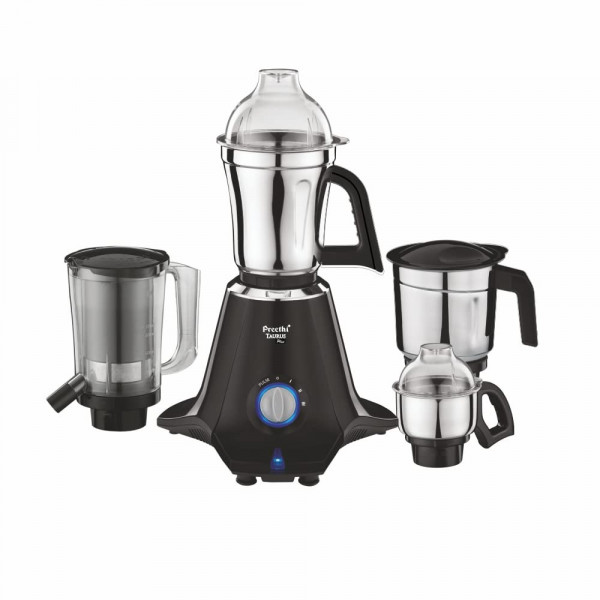 Image of Preethi Taurus Plus MG-257 Mixer Grinder, 1000 Watt, Blue/Black 4 Jars - Super Extractor Juicer Jar, 2 Yr Product Guarantee &amp; Lifelong Free Service(Metal)
