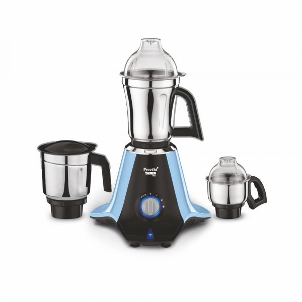 Image of Preethi Taurus Pro MG-259 mixer grinder, 1000 watt, Blue-Black, 3 jars, 2yr Guarantee &amp; Lifelong Free Service