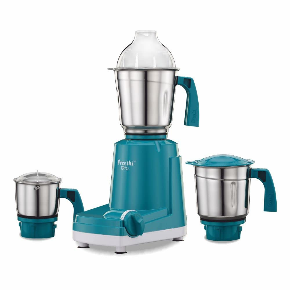 Preethi Trio mixer grinder 500 watt 3 Jars transparent Medium Trio MG 158