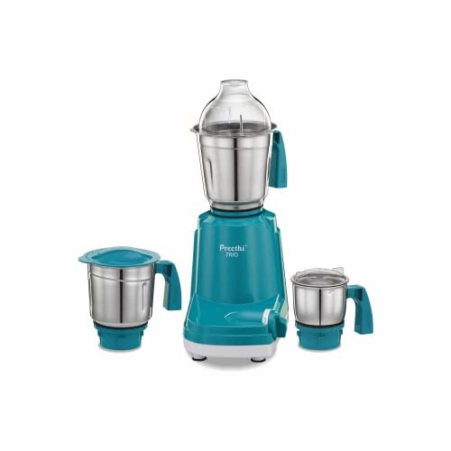 Preethi Trio mixer grinder 500 watt 3 Jars transparent Medium Trio MG 158