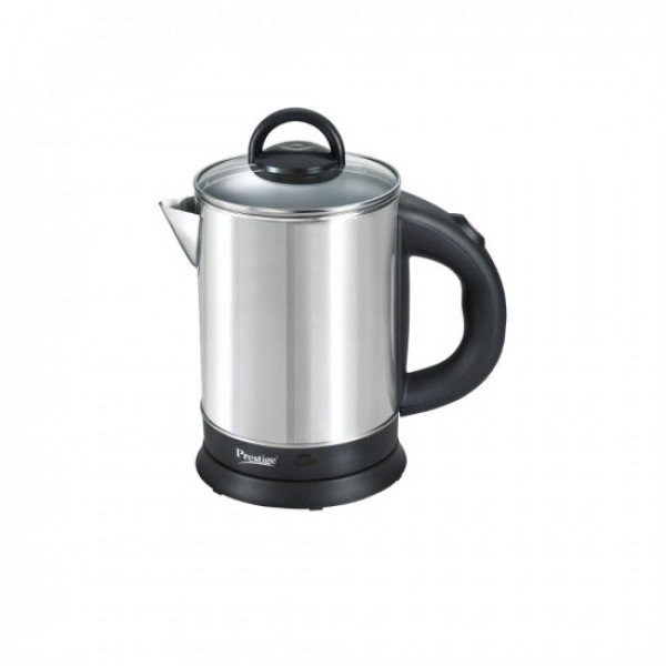 Image of Prestige 1.7 Litres Electric Kettle(PKGSS 1.7)|1500W |Silver and Black | 1.7 Litres | Stainless Steel| Automatic Cut-off | Wide Mouth | Power Indicator | Single-Touch Lid Locking