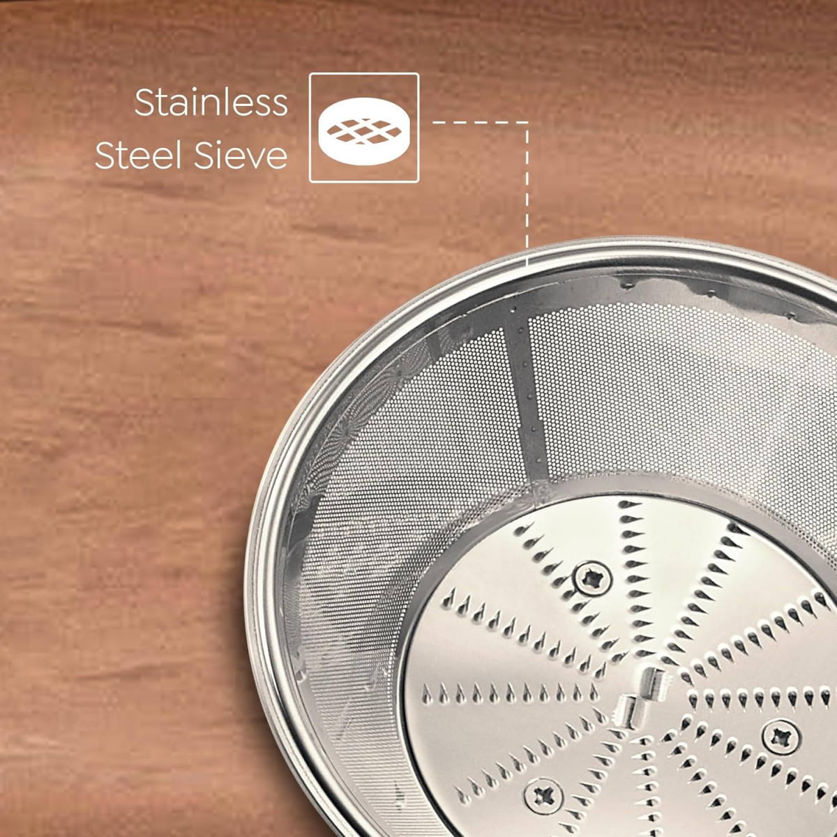 Prestige Breeze 500W Juicer Mixer Grinder With 2 Stainless Steel JarsDetachable Pulp CollectorDouble Lock SystemEfficient Stainless Steel SieveJuice OutletBlue White