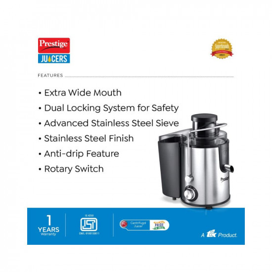 Prestige PCJ 70 500-Watt Centrifugal Juicer