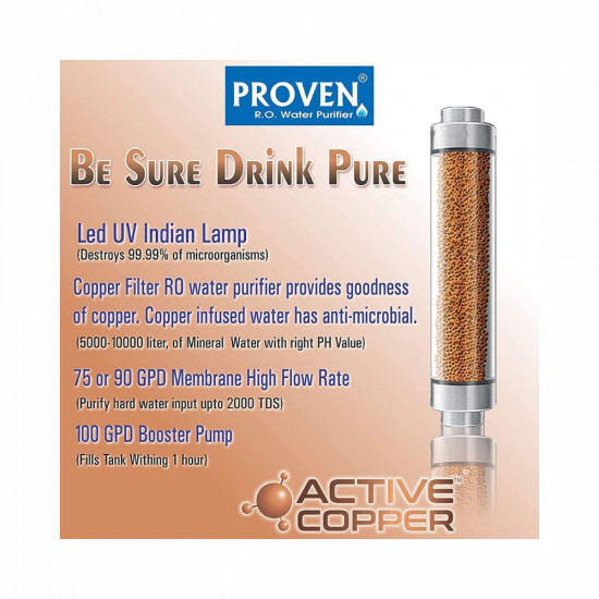 Proven Zinc Copper Alkaline Hydrogen RO Water Purifier