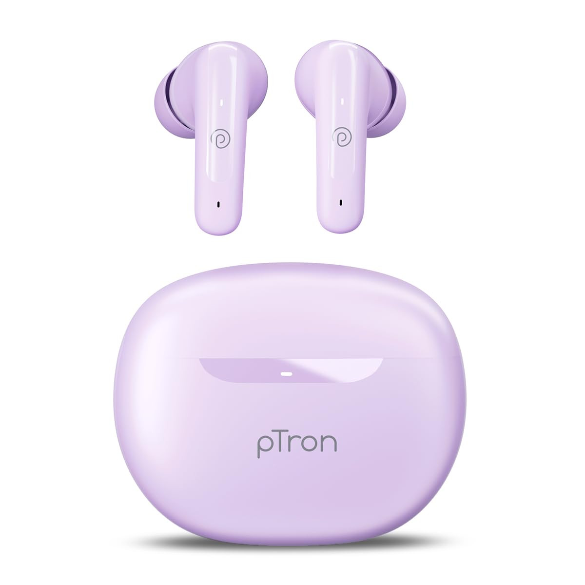 pTron Bassbuds Astra in-Ear TWS Earbuds with Stereo Sound 34Hrs Playtime Stereo Calls Bluetooth V53 Headphones with Quick Pairing Touch Control Voice Assistant Type C Charging IPX4 Lilac