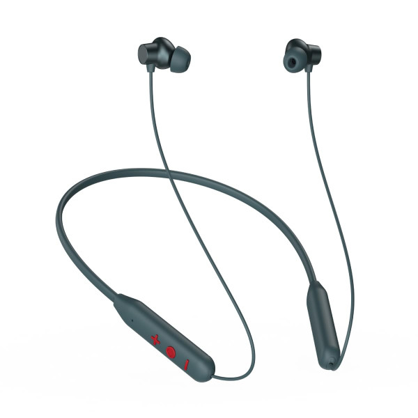 Image of pTron Newly Launched Tangent Eon BT V5.3 Wireless in Ear Neckband, Trutalk AI-ENC for Clear Calls, 13Mm Dynamic Driver, Deep Bass, Type-C Fast Charging, Dual Pairing, Voice Assistant &amp; IPX5 (Grey)