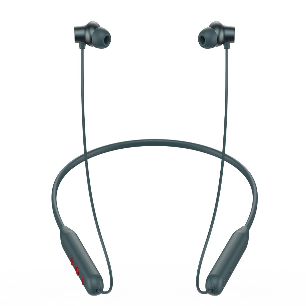 pTron Newly Launched Tangent Eon BT V53 Wireless in Ear Neckband Trutalk AI-ENC for Clear Calls 13Mm Dynamic Driver Deep Bass Type-C Fast Charging Dual Pairing Voice Assistant IPX5 Grey