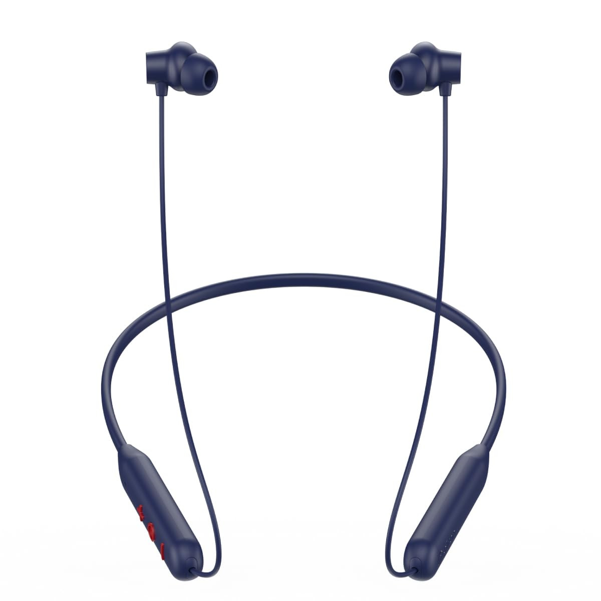 pTron Newly Launched Tangent Eon In-Ear Bluetooth 53 Wireless Headphones 45H Playtime HD Mic TruTalk AI-ENC Calls MovieMusic Modes Dual Device Pairing Type-C Fast Charging IPX5 Dark Blue