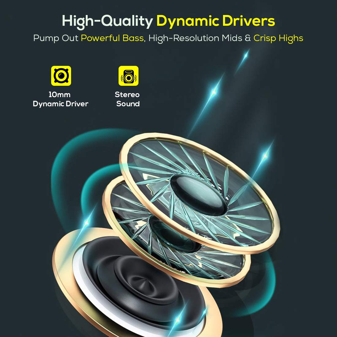 pTron Pride Lite in-Ear Wired in Ear Earphones with in-line Mic 10mm Driver Immersive Sound Metal Buds Compatible with 35mm Aux Port Device 12m Tangle-Free Cable Metallic Black