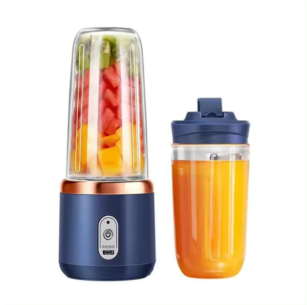 Image of Qlect Portable Blender Electric Juicers Fruit Mixers USB Rechargeable Smoothie Mini Personal Juicer 6 Blades 3Gears With 1500 Mah Rechargeable Battery-Smoothie Blender
