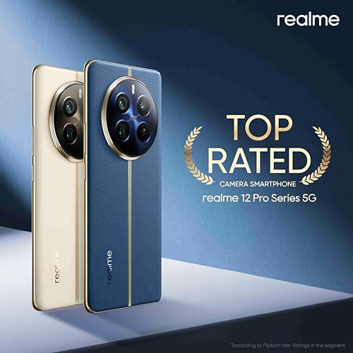 realme 12 Pro 5G Submarine Blue 8GB RAM 256GB Storage 67 120Hz Curved AMOLED Display 64MP Periscope 50MP Sony IMX 890 OIS Camera 8MP 32MP Selfie Camera 67W Super VOOC Charge