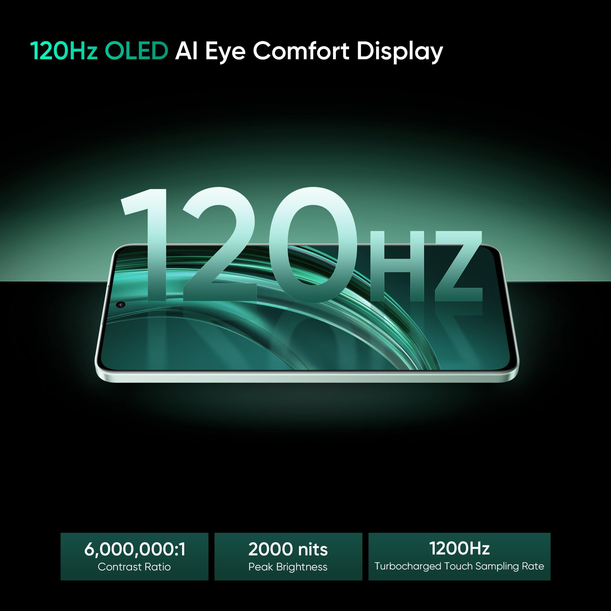 realme 13 5G Speed Green 8GB RAM 128GB Storage 667 AMOLED Display 80W Ultra Charging DAK Dimensity 7300E Processor