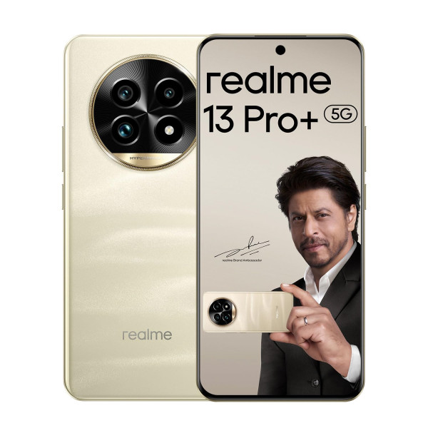 Image of realme 13 Pro+ 5G Smartphone 8+256GB Gold,6.67inch Screen,120HZ Curved Vision Display,80W SUPERVOOC Charge,82MP Camera,Qualcomm Snapdragon 7s Gen2,IP65