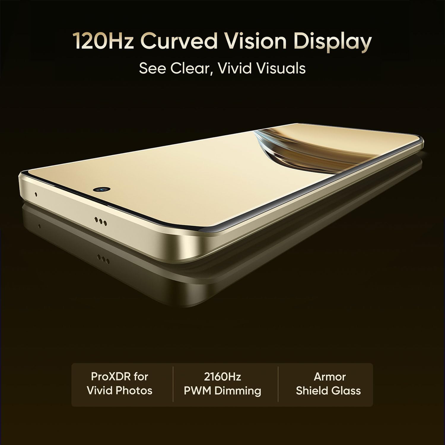 realme 13 Pro 5G Smartphone 8256GB Gold667inch Screen120HZ Curved Vision Display80W SUPERVOOC Charge82MP CameraQualcomm Snapdragon 7s Gen2IP65