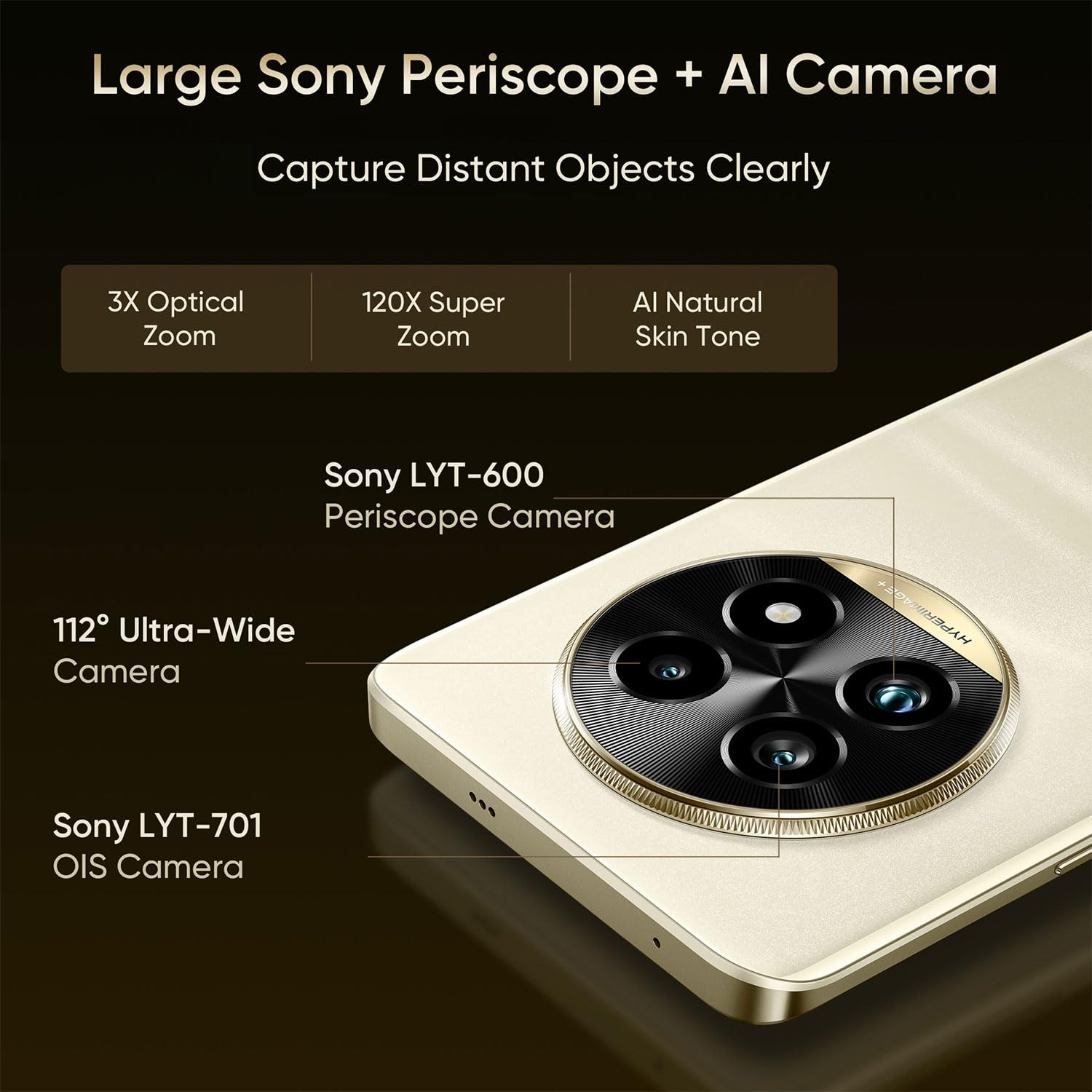 realme 13 Pro 5G Smartphone 8256GB Gold667inch Screen120HZ Curved Vision Display80W SUPERVOOC Charge82MP CameraQualcomm Snapdragon 7s Gen2IP65