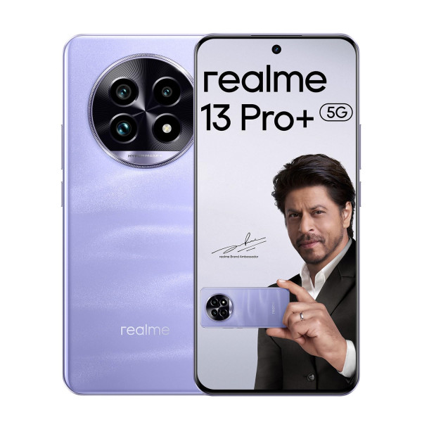 Image of realme 13 Pro+ 5G Smartphone 8+256GB Purple,6.67inch Screen,120HZ Curved Vision Display,80W SUPERVOOC Charge,82MP Camera,Qualcomm Snapdragon 7s Gen2,IP65