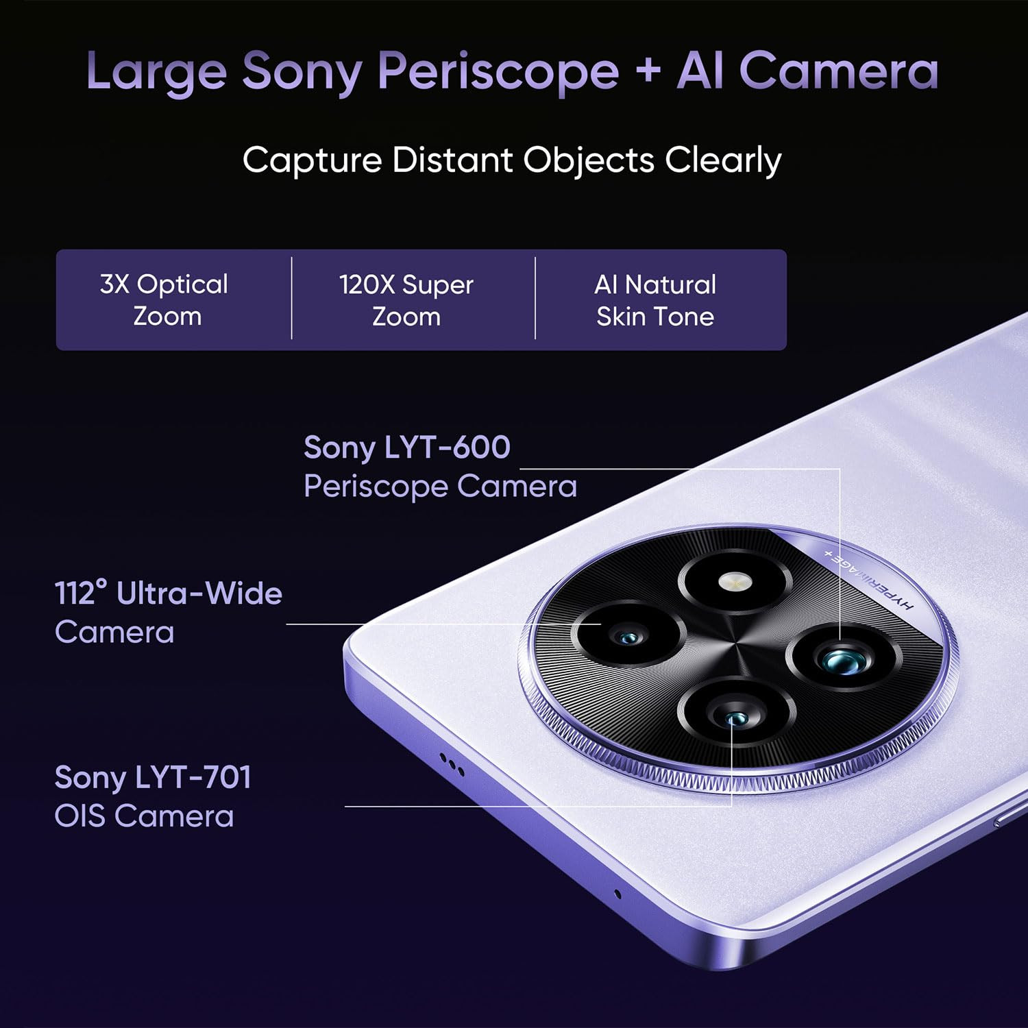 realme 13 Pro 5G Smartphone 8256GB Purple667inch Screen120HZ Curved Vision Display80W SUPERVOOC Charge82MP CameraQualcomm Snapdragon 7s Gen2IP65