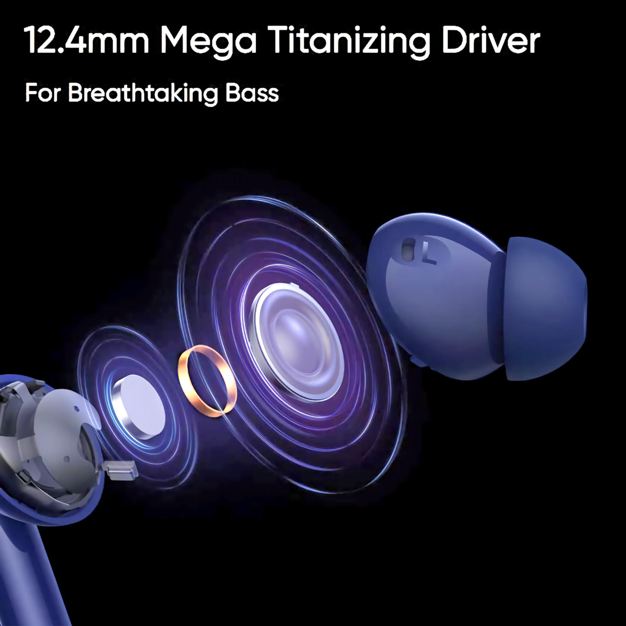 realme Buds Air 5 Truly Wireless in Ear Earbuds with 50dB ANC 124mm Mega Titanized Dynamic Bass Driver Upto 38Hrs Battery with Fast Charging 45ms Ultra-Low Latency for Gaming Arctic White