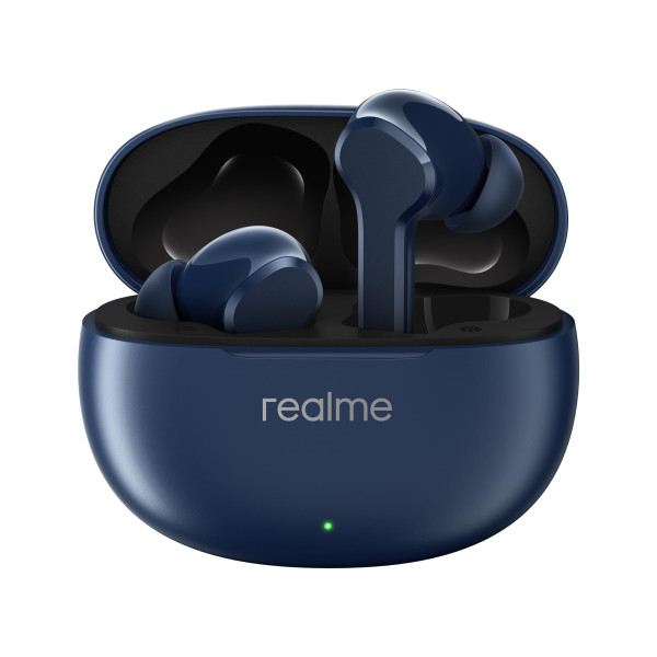 Image of realme Buds T110 Bluetooth Truly Wireless in Ear Earbuds with mic, AI ENC for Calls, Google Fast Pair, 38 Hours Total Playback with Fast Charging and Low Latency Gaming Mode (Jazz Blue)