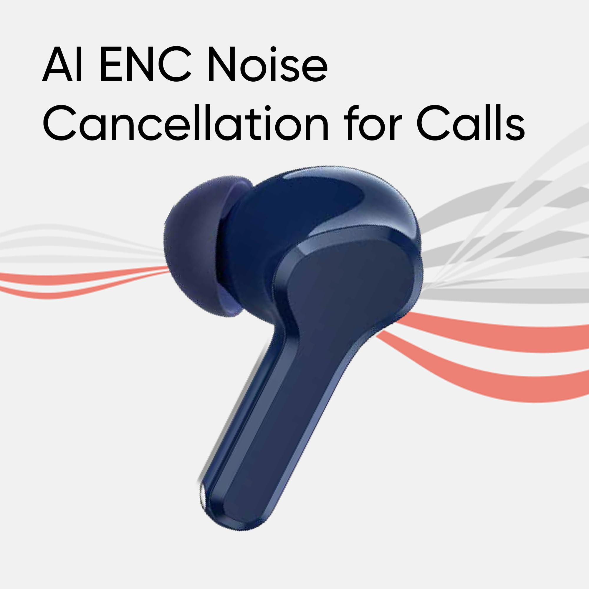 realme Buds T110 Bluetooth Truly Wireless in Ear Earbuds with mic AI ENC for Calls Google Fast Pair 38 Hours Total Playback with Fast Charging and Low Latency Gaming Mode Jazz Blue