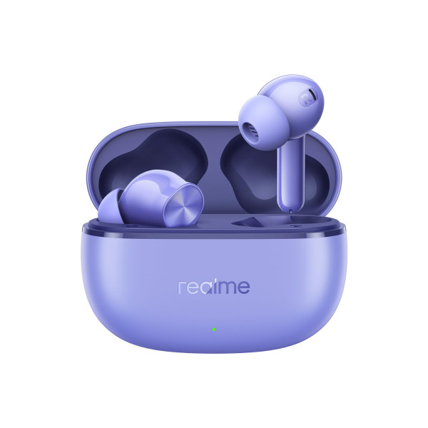 Image of realme Buds T200 Lite Bluetooth in Ear Earbuds,4 Mic, AI ENC for Calls,48 Hours Total Playback with Fast Charging and Ultra Low Latency Gaming TWS,Google Fast Pair,with mic (Aurora Purple)